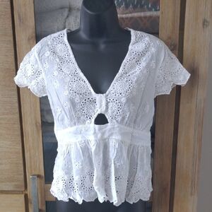 Free People White Top